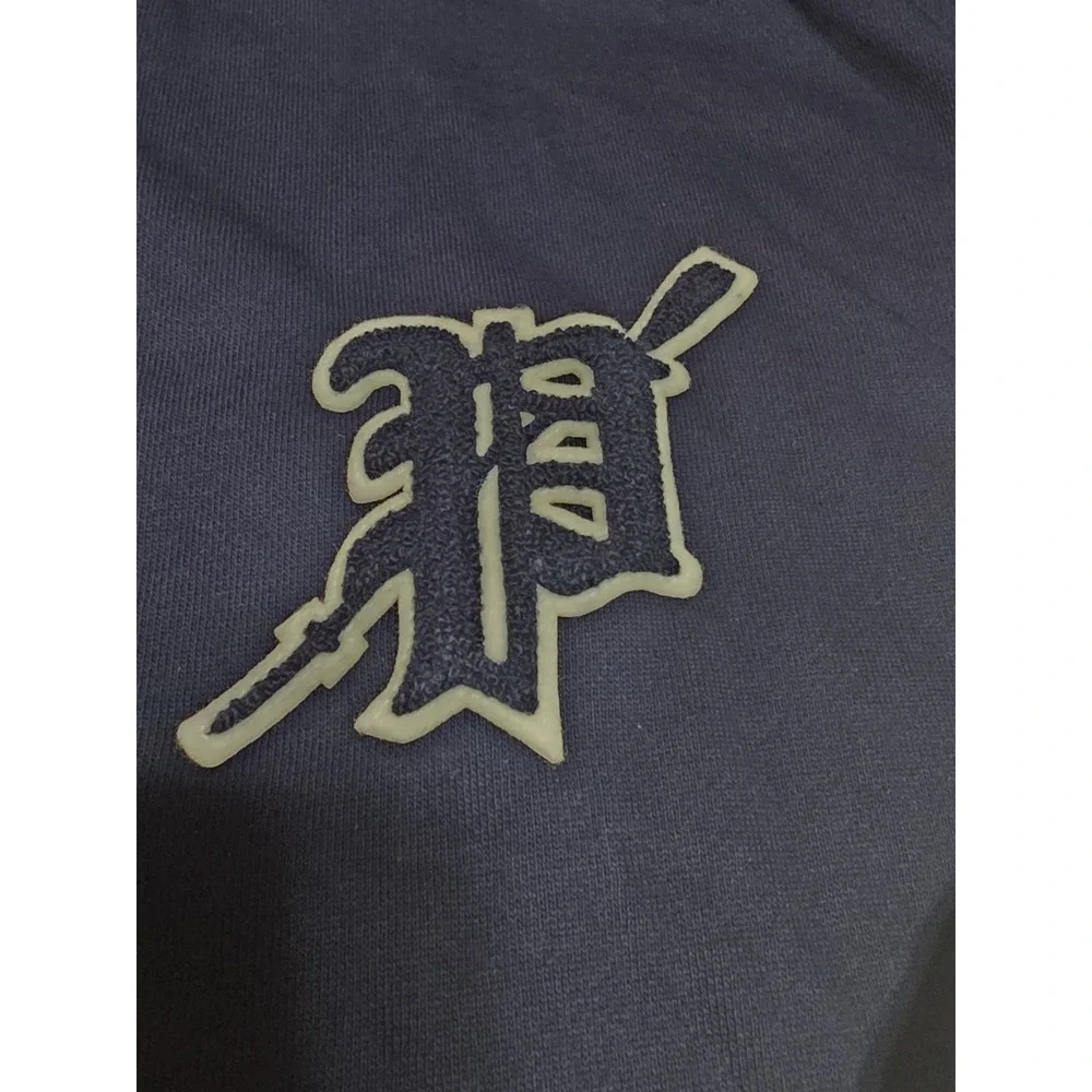 Polo Ralph Lauren Navy Blue Varsity Letterman Jacket Fleece Button Up Men's 3XB